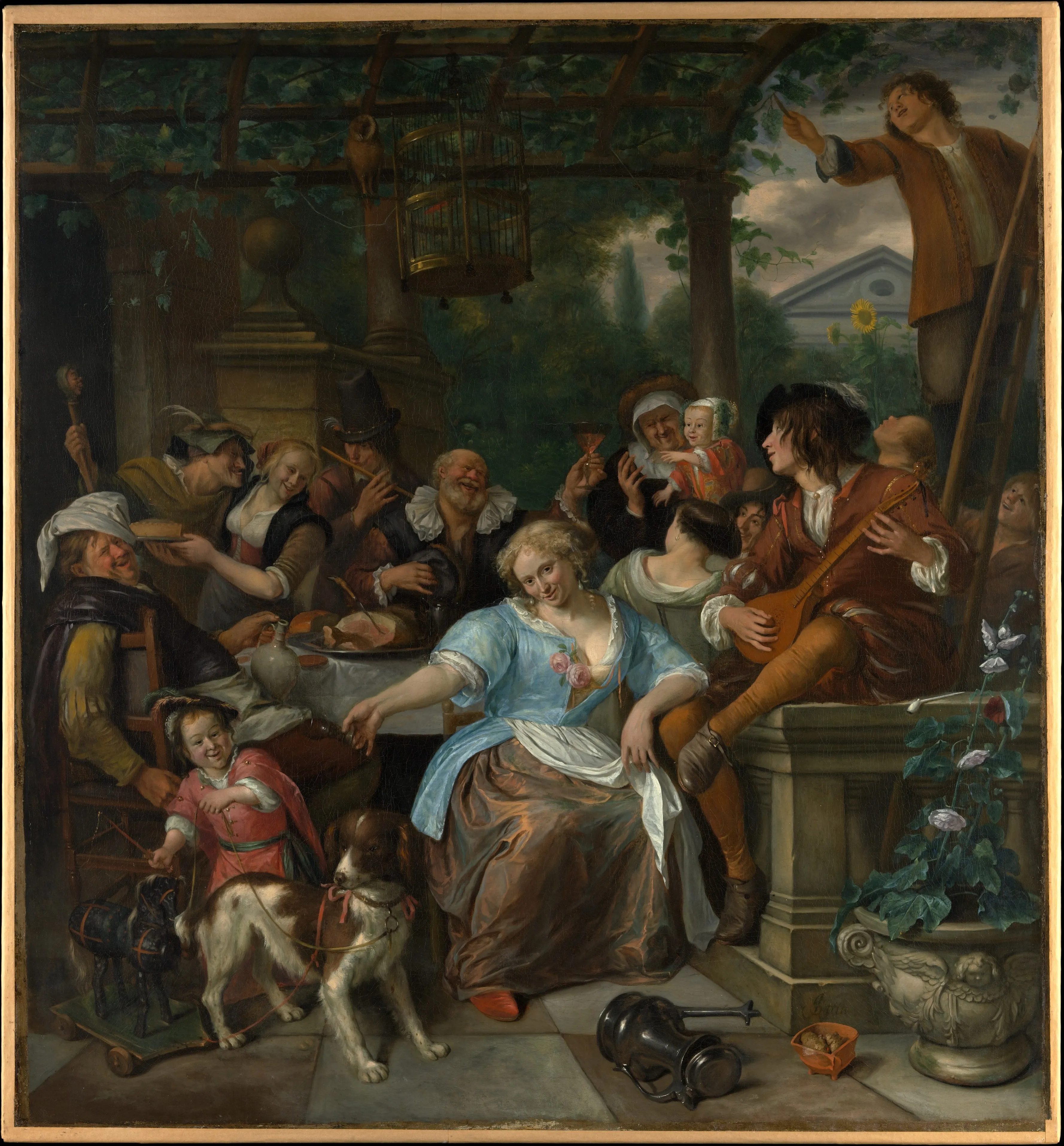 Merry Company on a Terrace, Jan Steen